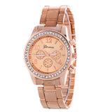 Luxury Rose Diamond Clock